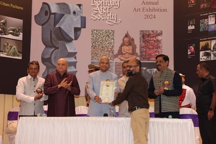 PEC Faculty member awarded with Prestigious Bombay Art Society award & Gold Medal